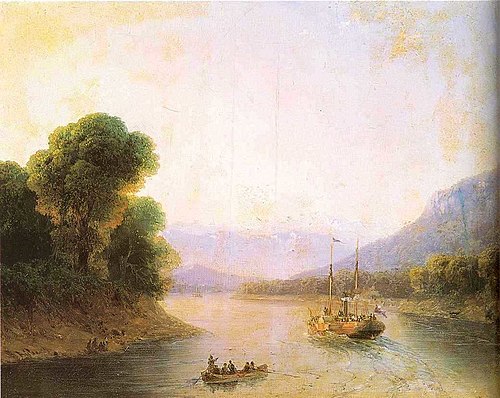 Der Fluss Rioni in Georgien, 1870, Ivan Aïvazovski