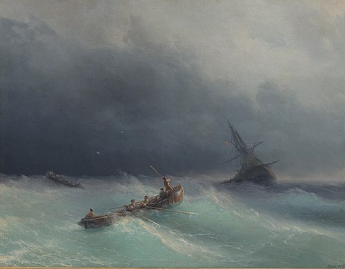 Storm at sea, 1873, Ivan Aïvazovski