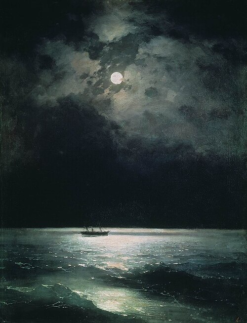 The Black Sea at night, 1879, Ivan Aïvazovski