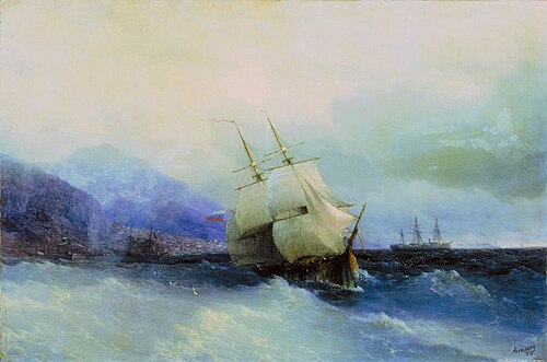 Trebizond from the sea, 1875, Ivan Aïvazovski
