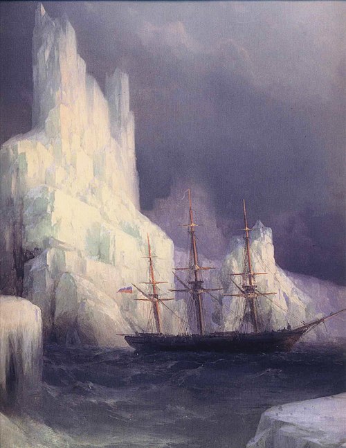 Icebergs in the Atlantic, 1870, Ivan Aïvazovski