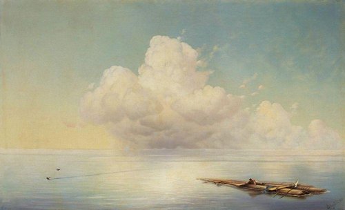 Clouds Over a Calm Sea, 1873, Ivan Aïvazovski