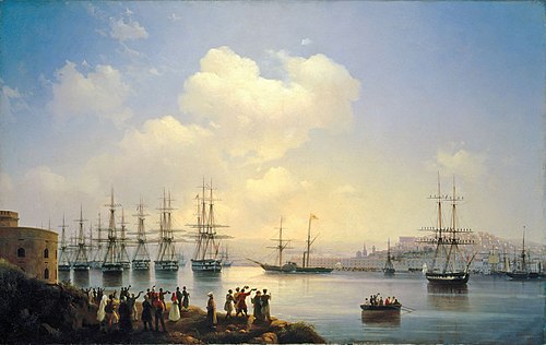The Russian Squadron on the Sebastopol Roads, 1846, Ivan Aïvazovski