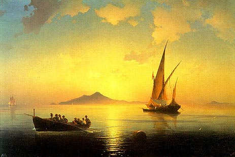 The Bay of Naples, 1841, Ivan Aïvazovski