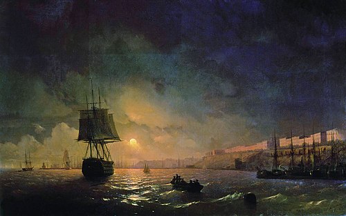 Odessa at Moonlight, 1846, Ivan Aïvazovski
