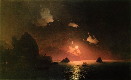 Gurzuf at night, 1849, Ivan Aïvazovski