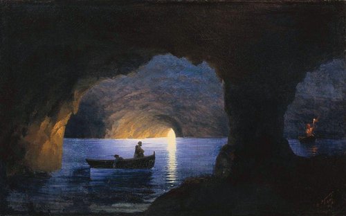 Azure Grotto, Naples, 1841, Ivan Aïvazovski