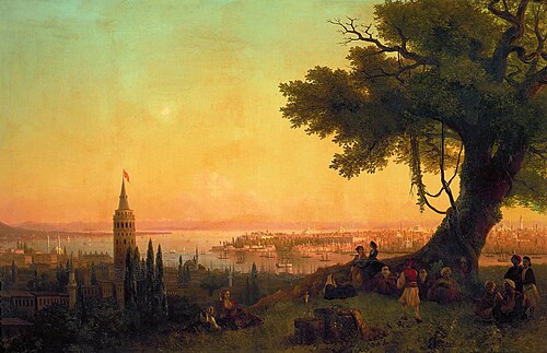 View of Constantinople by evening light, 1846, Ivan Aïvazovski