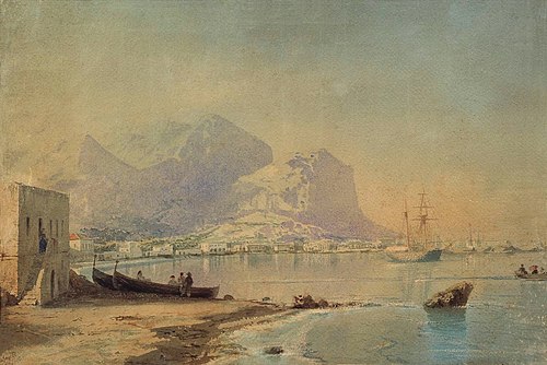 In the harbor, 1840, Ivan Aïvazovski