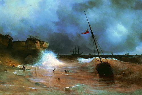 End of Storm, 1839, Ivan Aïvazovski