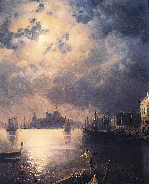 Byron in Venice, , Ivan Aïvazovski