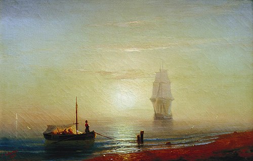 Sunset at the Sea, 1848, Ivan Aïvazovski