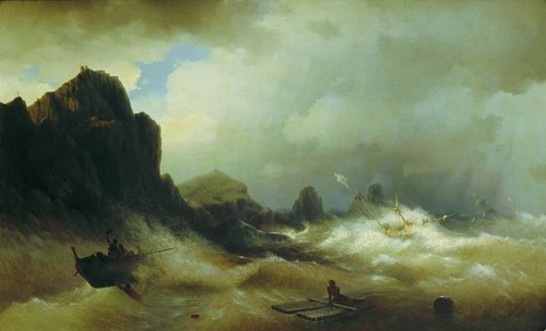 Shipwreck, 1843, Ivan Aïvazovski