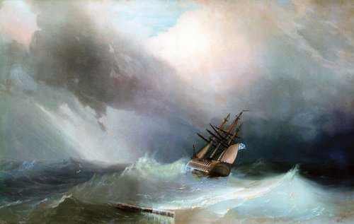 Storm, 1851, Ivan Aïvazovski