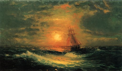 Sunset at Sea, 1851, Ivan Aïvazovski