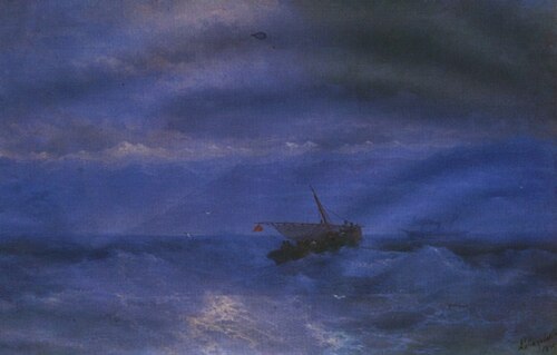 Caucasus from the Sea, 1899, Ivan Aïvazovski