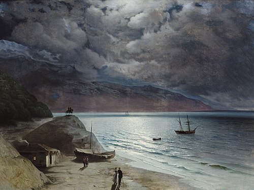 Night at Gurzof, 1891, Ivan Aïvazovski