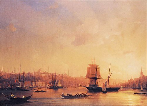 Dusk on the Golden Horn, 1845, Ivan Aïvazovski
