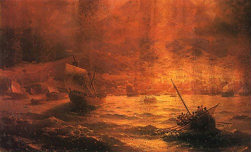 Destruction of Pompeii, 1889, Ivan Aïvazovski