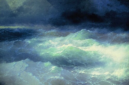 Among the waves, 1898, Ivan Aïvazovski