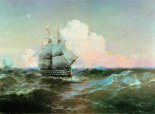 Ship "Twelve Apostles", 1897, Ivan Aïvazovski