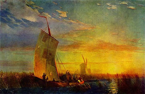 Reeds on the Dnieper, 1857, Ivan Aïvazovski