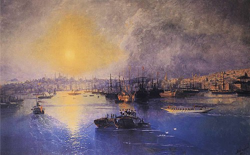 Constantinople Sunset, 1899, Ivan Aïvazovski