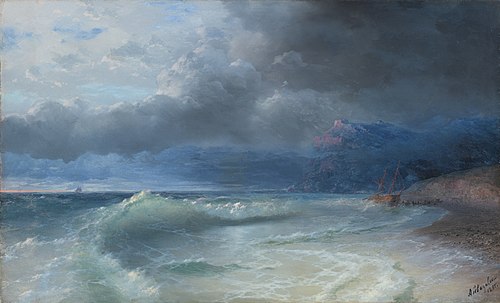 Shipwreck on a Stormy Morning, 1895, Ivan Aïvazovski