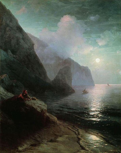 Alexandre Pouchkine en Crimée, 1880, Ivan Aïvazovski