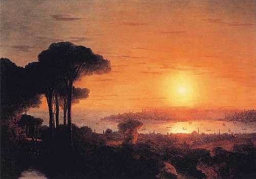 Sunset over the Golden Horn, 1866, Ivan Aïvazovski
