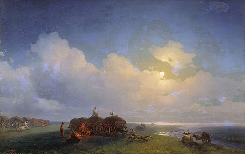 Chumaks leisure, 1885, Ivan Aïvazovski