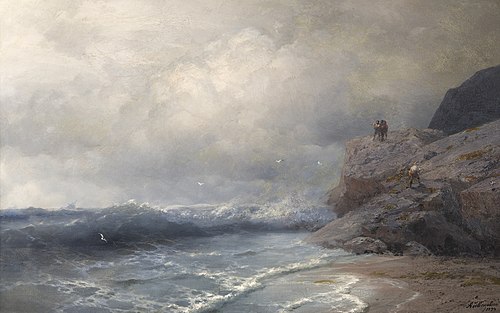 A ship in peril, 1894, Ivan Aïvazovski
