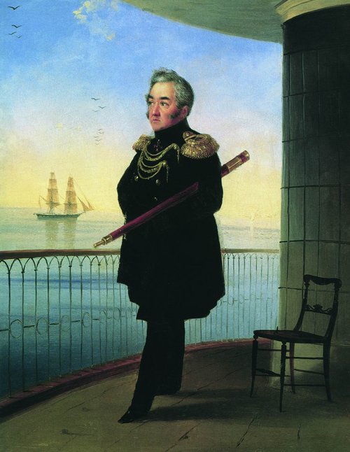 Portrait of vice admiral M.P. Lazarev, 1839, Ivan Aïvazovski