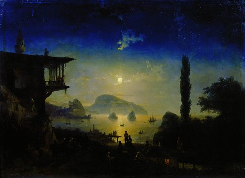 Moon night on the Crimea, Gurzuf, 1839, Ivan Aïvazovski