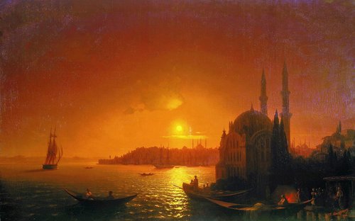 View of Constantinople by Moonlight, 1846, Ivan Aïvazovski