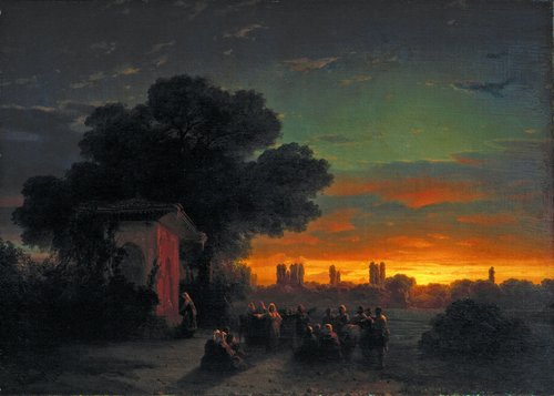 Voir en Crimée au coucher du soleil, 1862, Ivan Aïvazovski