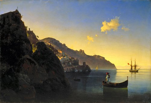 Coast of Amalfi, 1841, Ivan Aïvazovski