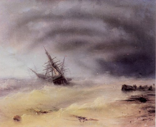 Storm, 1872, Ivan Aïvazovski