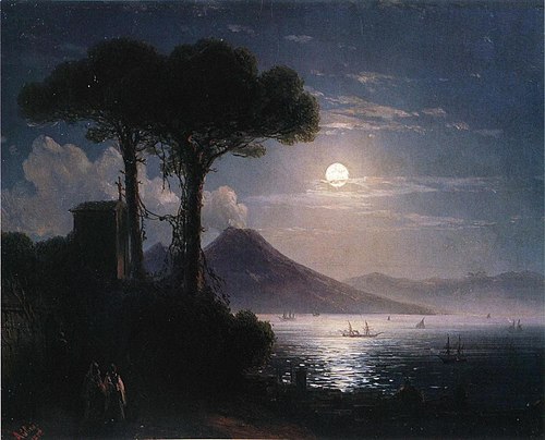 Moonlight in Naples, 1842, Ivan Aïvazovski