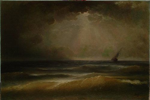 Storm, 1880, Ivan Aïvazovski