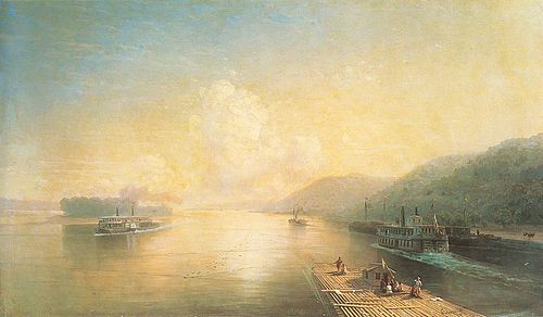 Volga near the Zhiguli Mountains, 1887, Ivan Aïvazovski
