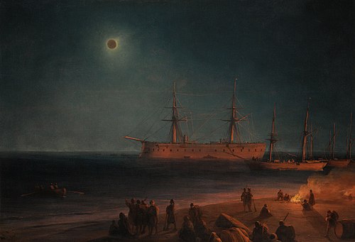 Solar Eclipse in Feodosia, 1876, Ivan Aïvazovski