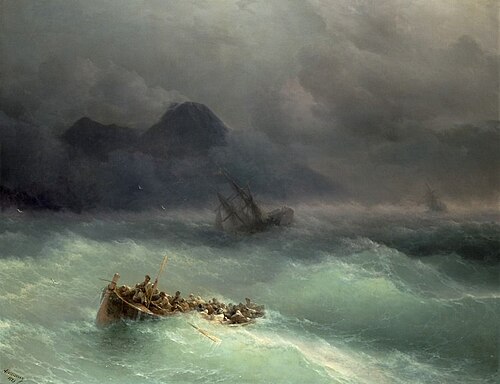 Le naufrage, 1873, Ivan Aïvazovski