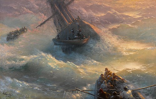 Abandoning Ship, 1882, Ivan Aïvazovski