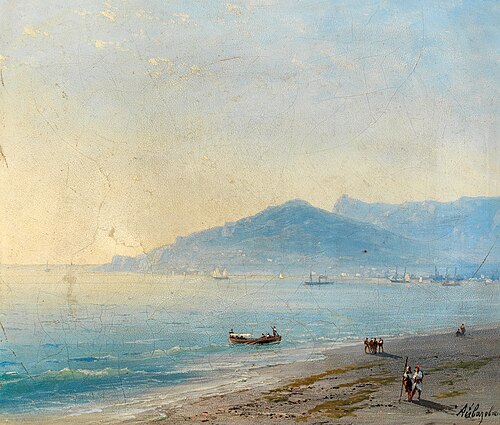 The Bay of Yalta with the Magobi and Ai Petri mountains, 1850, Ivan Aïvazovski