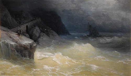 Shipwreck off the Black Sea Coast, 1887, Ivan Aïvazovski