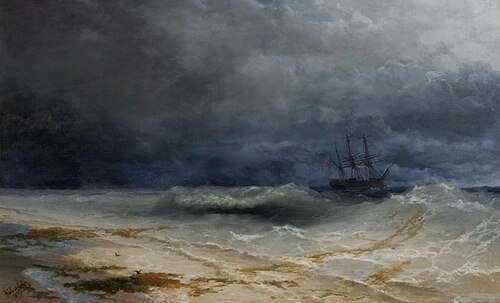 Breaking Wave, , Ivan Aïvazovski