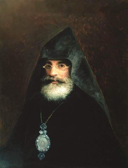 Portrait of archbishop Gabriel Aivazyan (brother of I. Aivazovsky), 1883, Ivan Aïvazovski