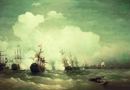 The Battle of Revel, 1846, Ivan Aïvazovski