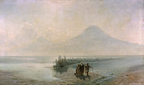 La Descente de Noé du mont Ararat, 1889, Ivan Aïvazovski
